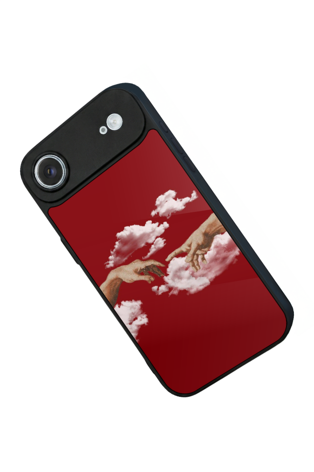 iPhone 17 Air Uyumlu Kirmizi Tasarımlı Glossy Premium Kılıf