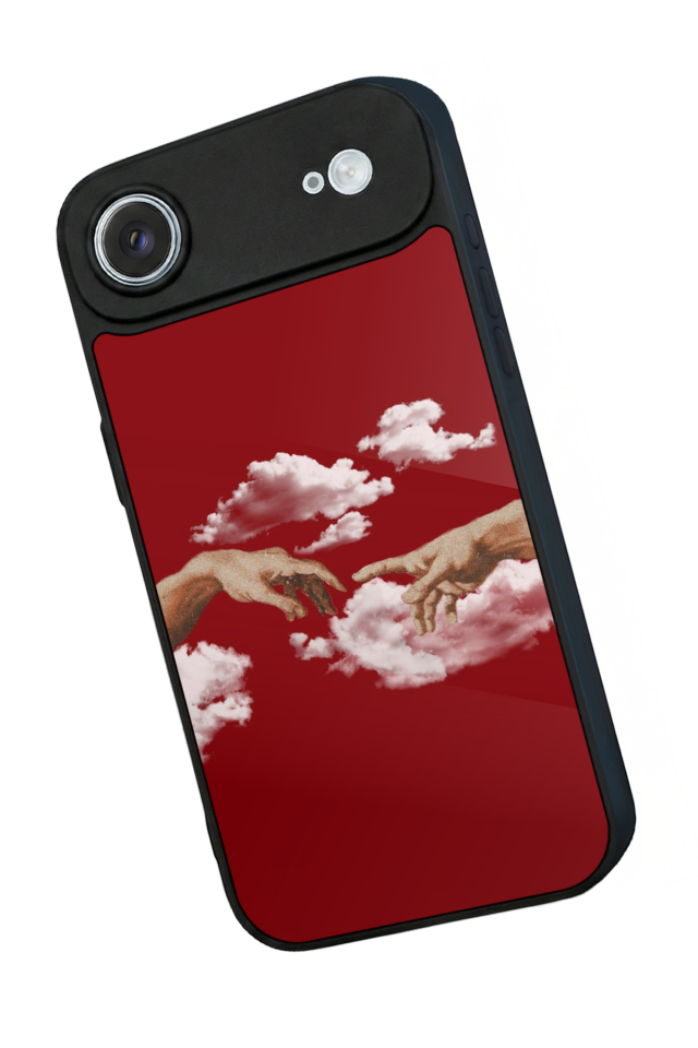 iPhone 17 Air Uyumlu Kirmizi Tasarımlı Glossy Premium Kılıf