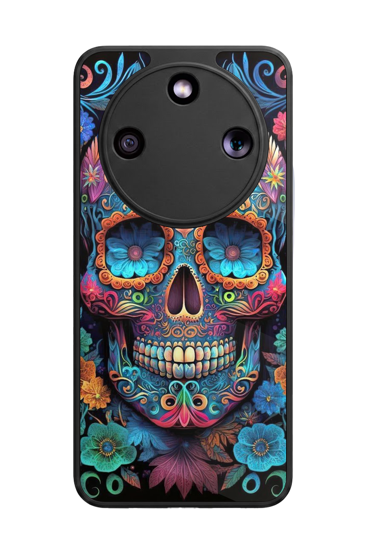 Honor Magic 8 Lite Uyumlu KuruKafa Tasarımlı Glossy Premium Kılıf