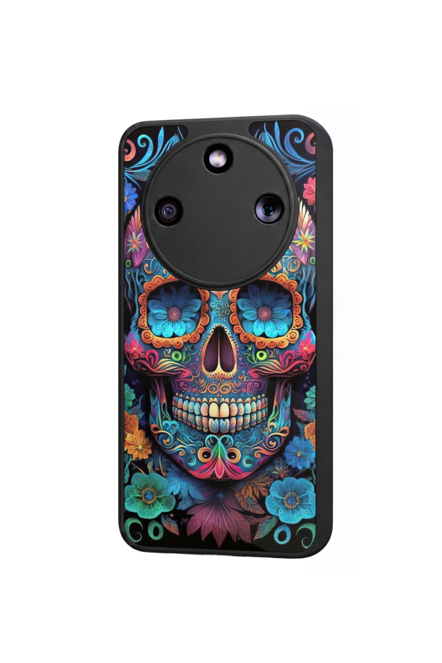 Honor Magic 8 Lite Uyumlu KuruKafa Tasarımlı Glossy Premium Kılıf