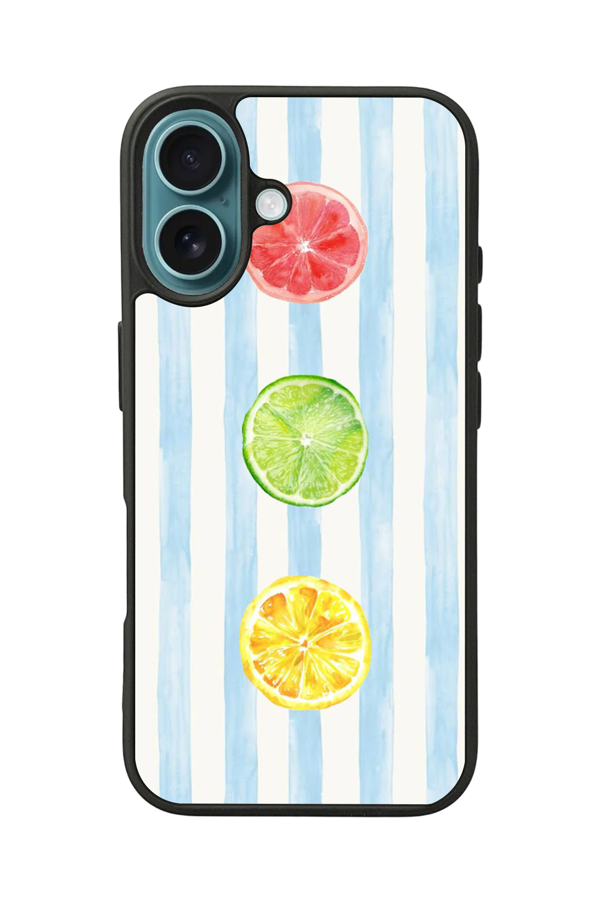iPhone 16 Uyumlu Limon Tasarımlı Glossy Premium Kılıf