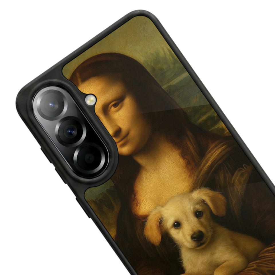 Samsung Galaxy A57 Uyumlu Monalisa Tasarımlı Glossy Premium Kılıf