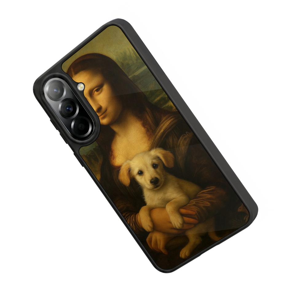 Samsung Galaxy A57 Uyumlu Monalisa Tasarımlı Glossy Premium Kılıf
