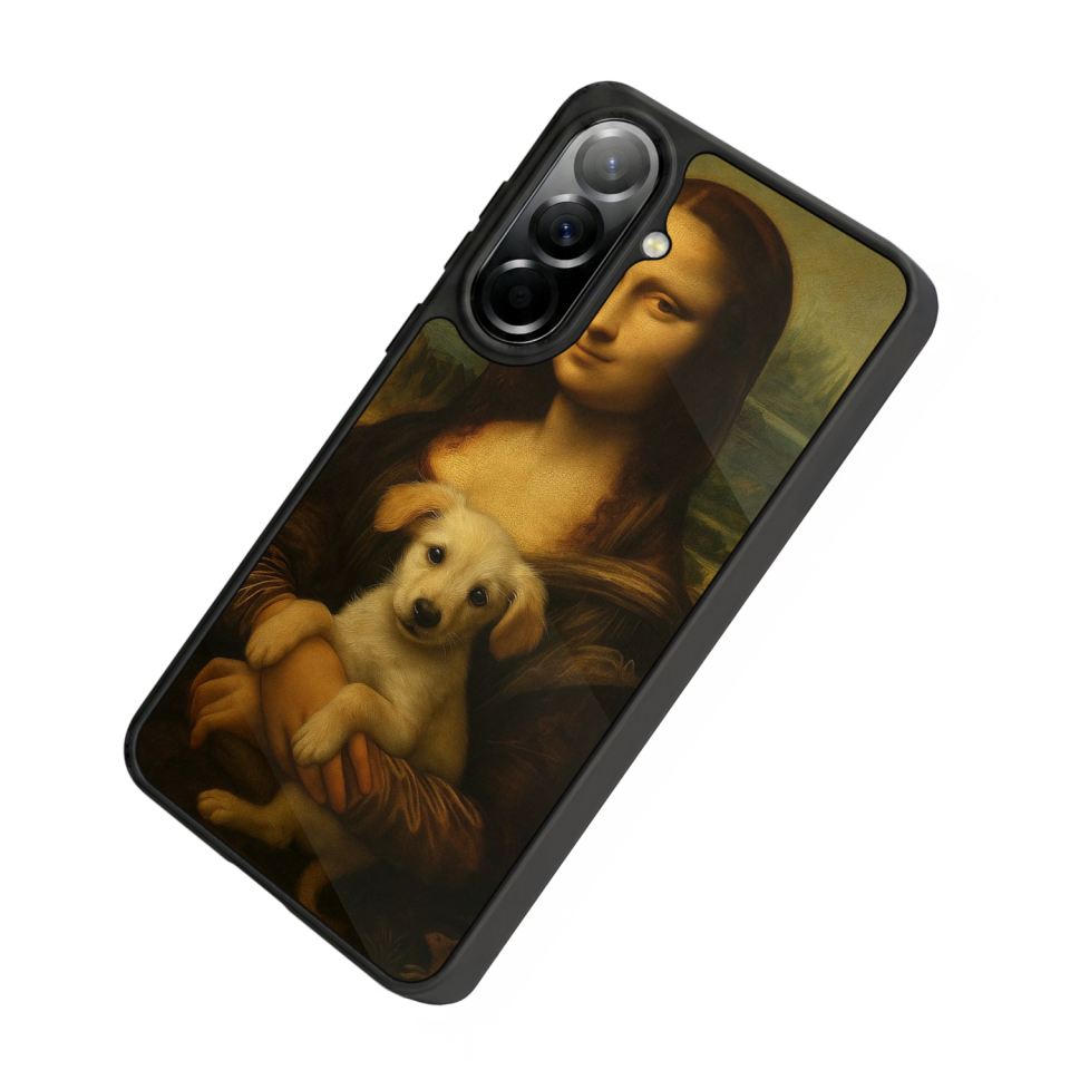 Samsung Galaxy A57 Uyumlu Monalisa Tasarımlı Glossy Premium Kılıf