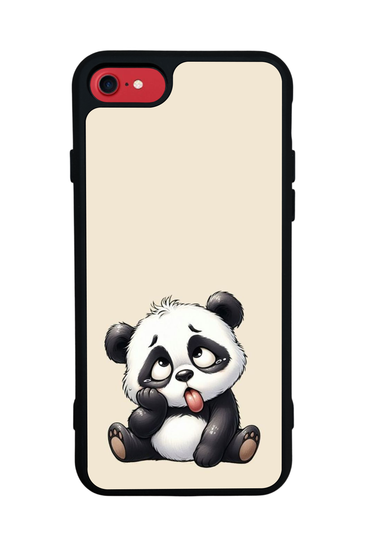 iPhone SE Uyumlu Panda Tasarımlı Glossy Premium Kılıf