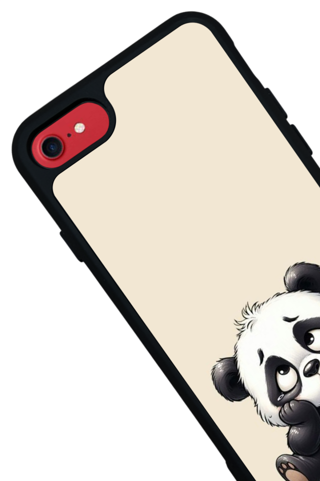 iPhone SE Uyumlu Panda Tasarımlı Glossy Premium Kılıf