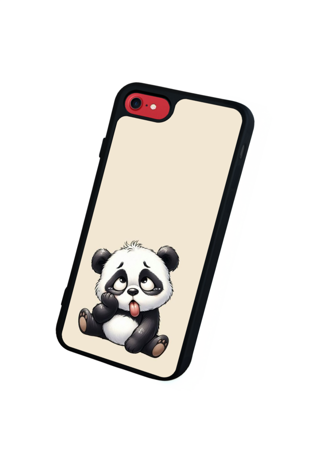 iPhone SE Uyumlu Panda Tasarımlı Glossy Premium Kılıf