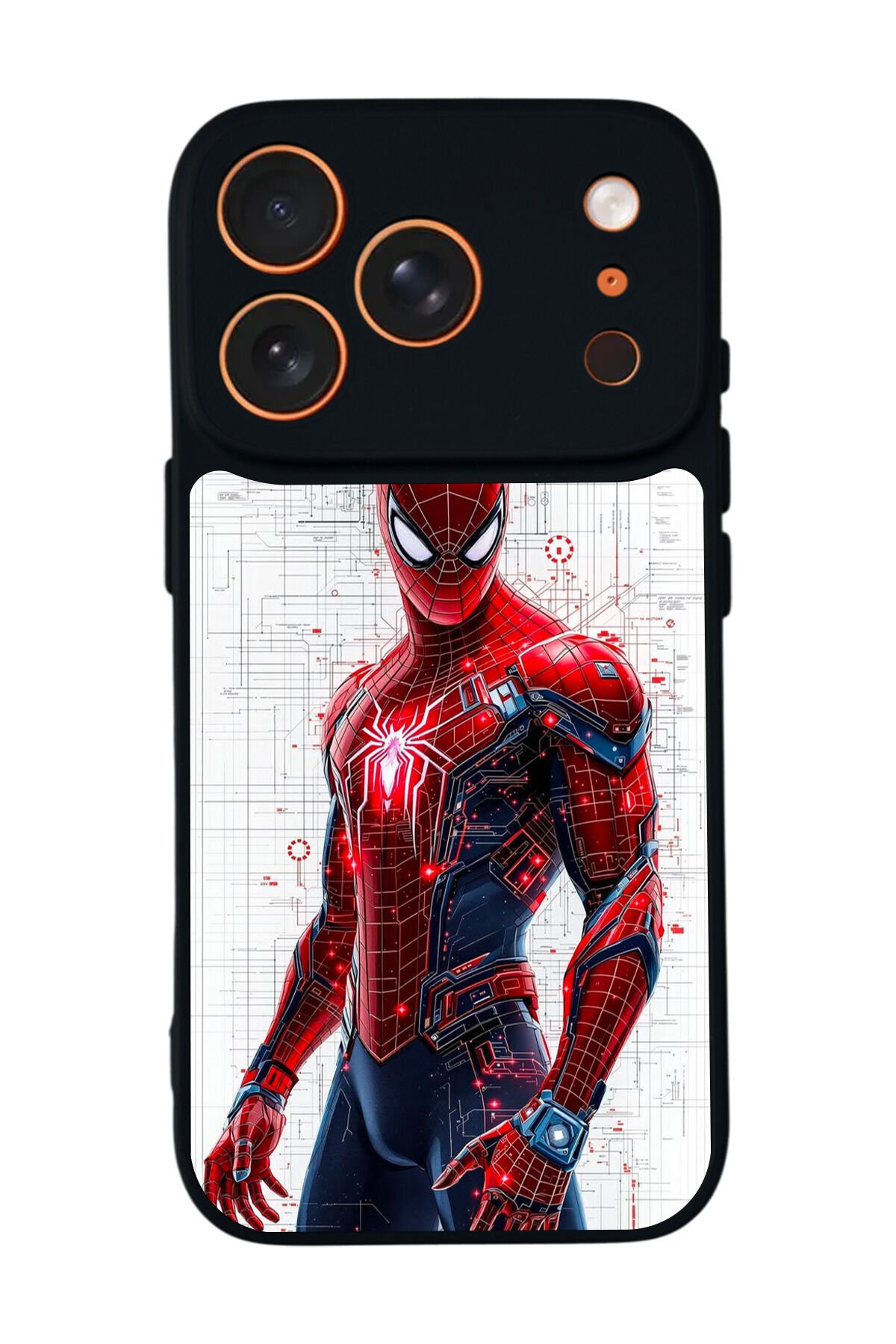 iPhone 17 Pro Max Uyumlu Spider Man ( Örümcek Adam ) Tasarımlı Glossy Premium Kılıf