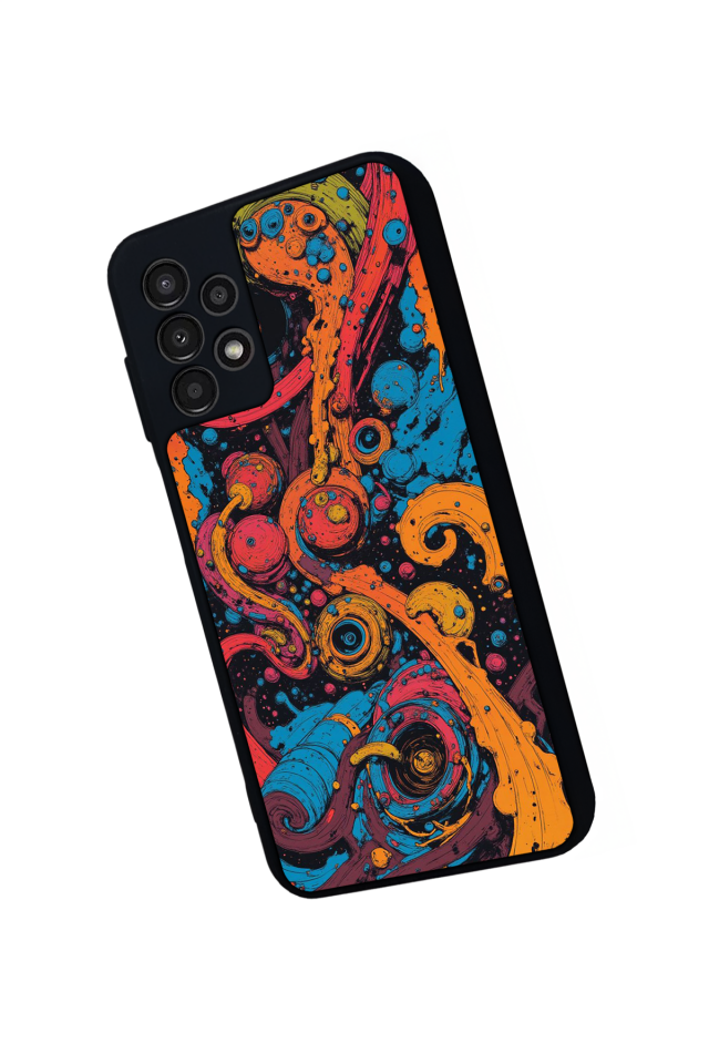 Samsung Galaxy A13 Uyumlu Abstract Tasarımlı Glossy Premium Kılıf