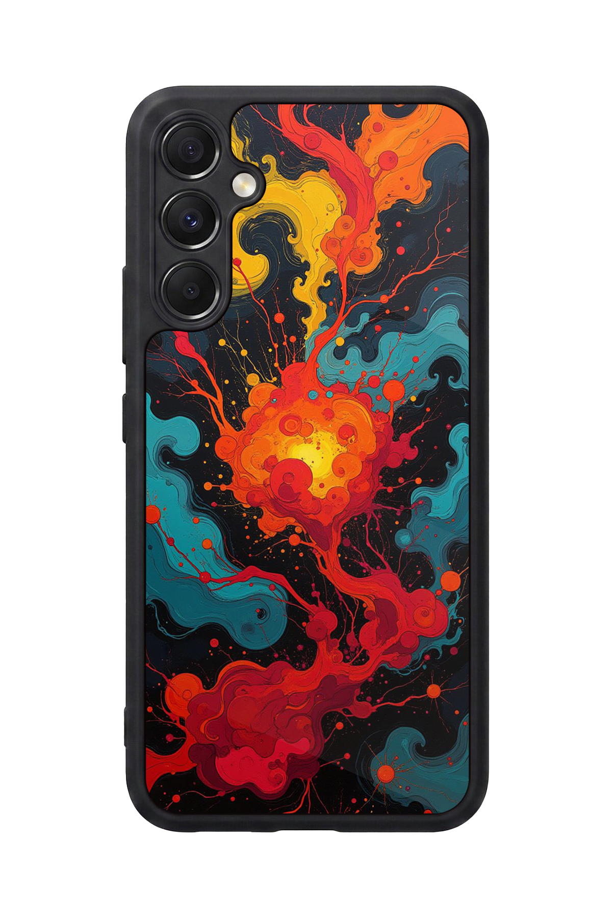 Samsung Galaxy M34 Uyumlu Abstract Tasarımlı Glossy Premium Kılıf