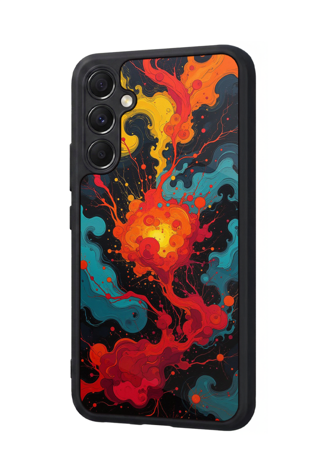 Samsung Galaxy M34 Uyumlu Abstract Tasarımlı Glossy Premium Kılıf