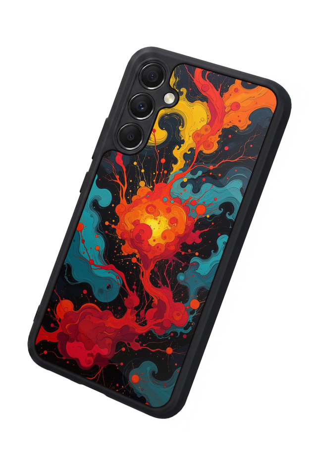Samsung Galaxy M34 Uyumlu Abstract Tasarımlı Glossy Premium Kılıf