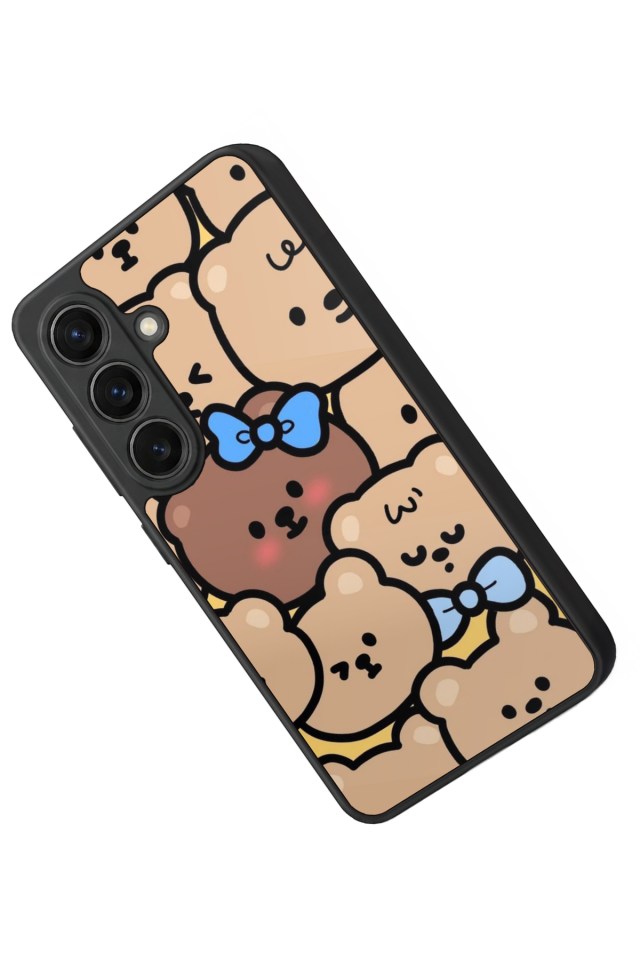 Samsung Galaxy S26 Uyumlu Ayı Tasarımlı Glossy Premium Kılıf