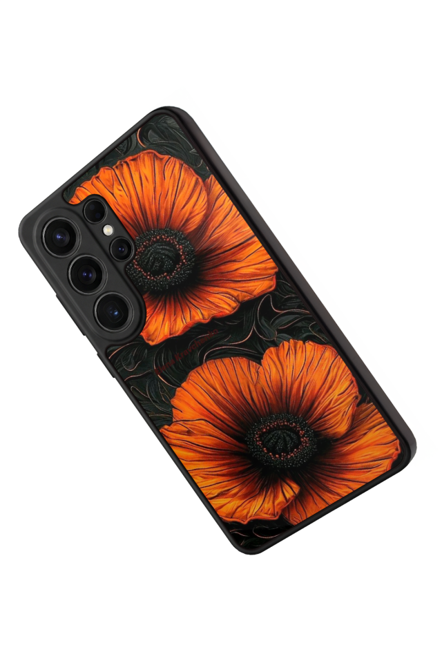 Samsung Galaxy S26 Ultra Uyumlu Botanik Tasarımlı Glossy Premium Kılıf