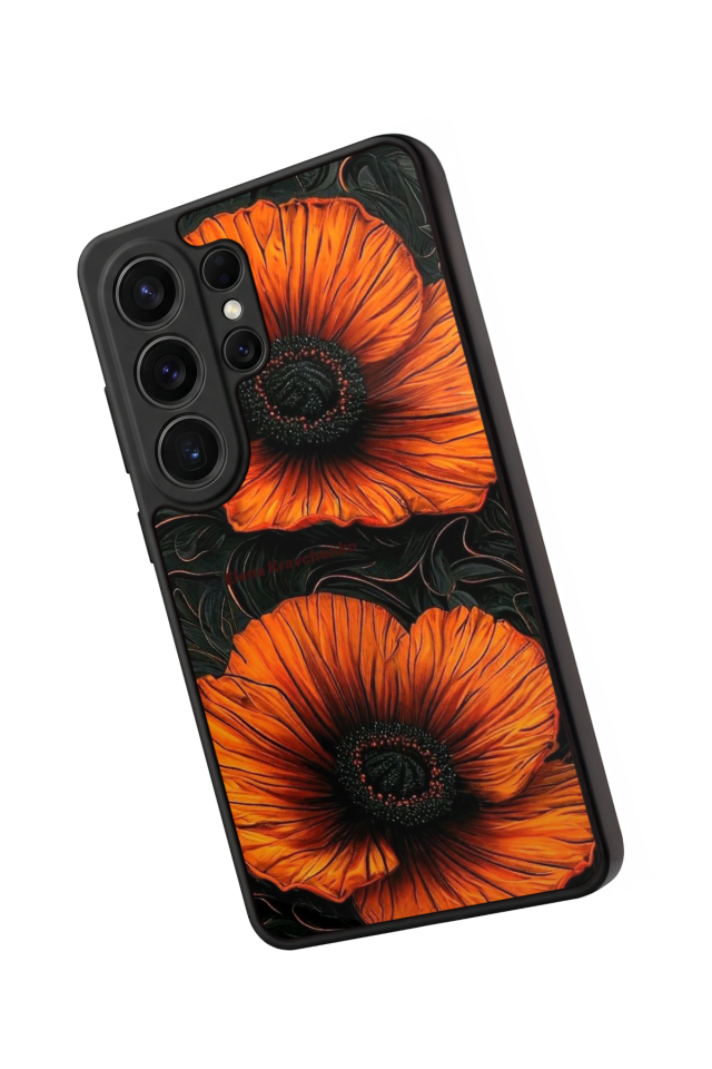 Samsung Galaxy S26 Ultra Uyumlu Botanik Tasarımlı Glossy Premium Kılıf