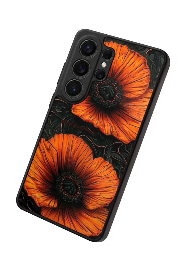 Samsung Galaxy S26 Ultra Uyumlu Botanik Tasarımlı Glossy Premium Kılıf