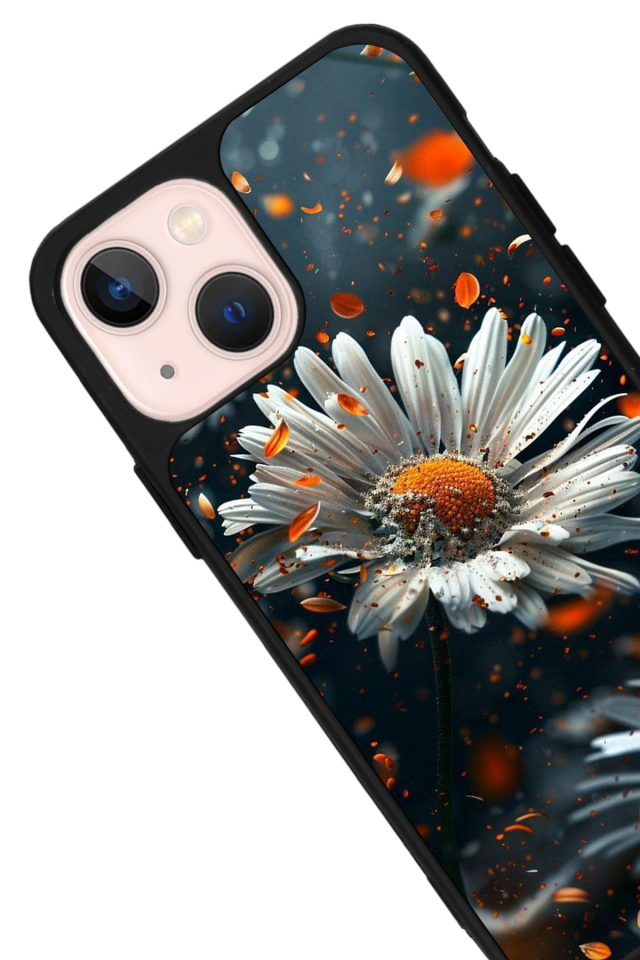 iPhone 15 Plus Uyumlu Cicek Tasarımlı Glossy Premium Kılıf