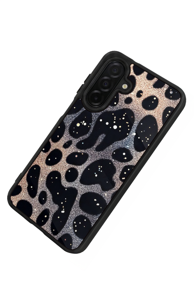 Samsung Galaxy A36 Uyumlu Hologram Leopar Tasarımlı Glossy Premium Kılıf