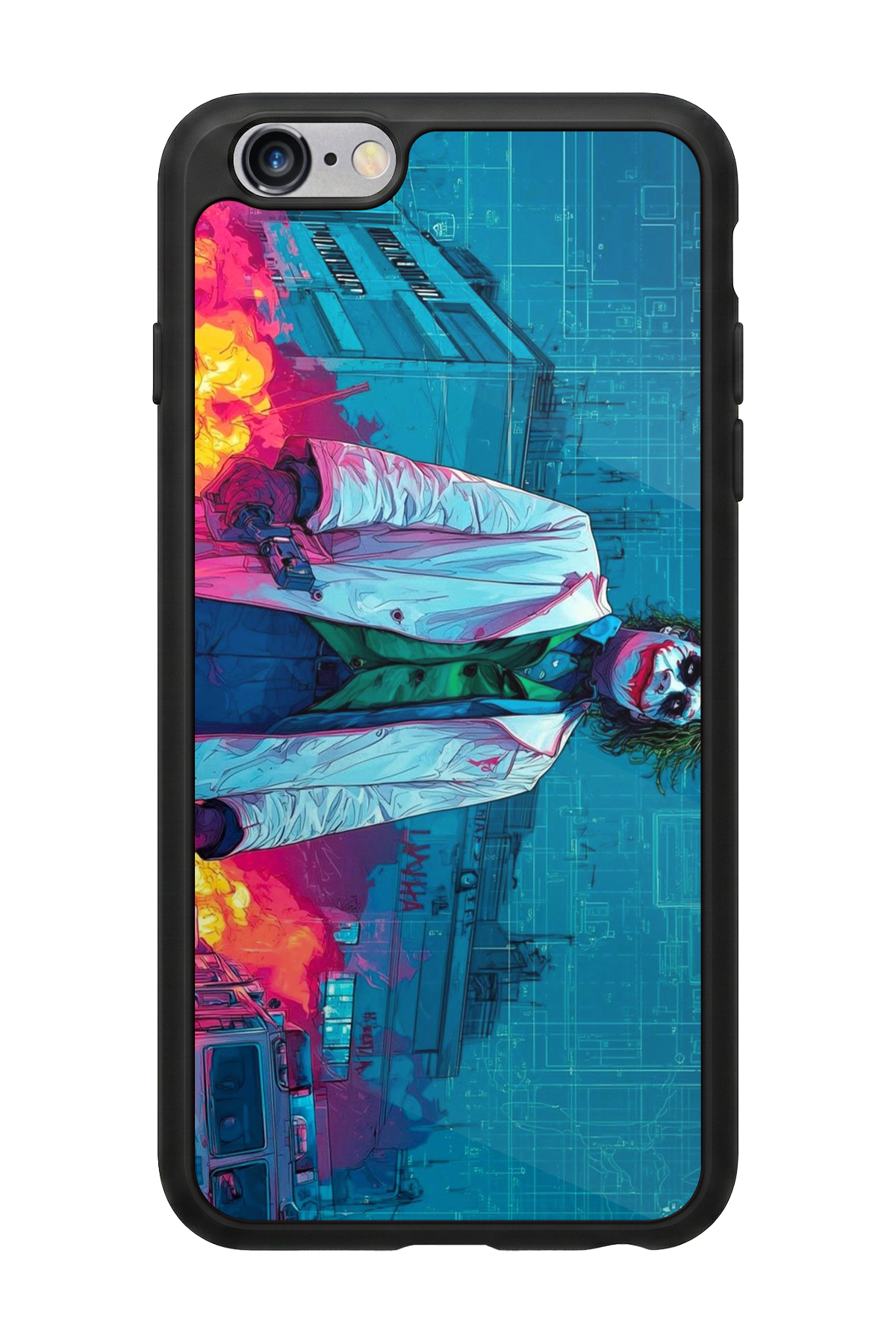 iPhone 6s Plus Uyumlu Joker Tasarımlı Glossy Premium Kılıf