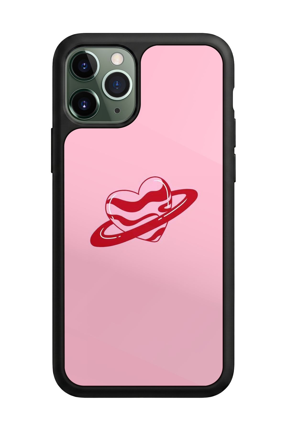 iPhone 11 Pro Uyumlu Kalp Love Tasarımlı Glossy Premium Kılıf