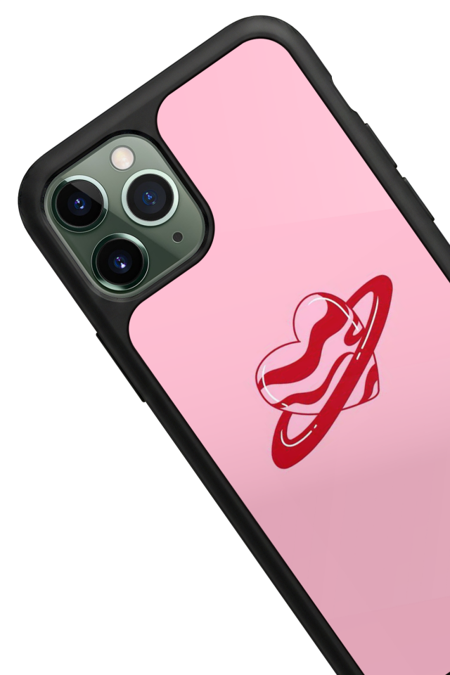 iPhone 11 Pro Uyumlu Kalp Love Tasarımlı Glossy Premium Kılıf