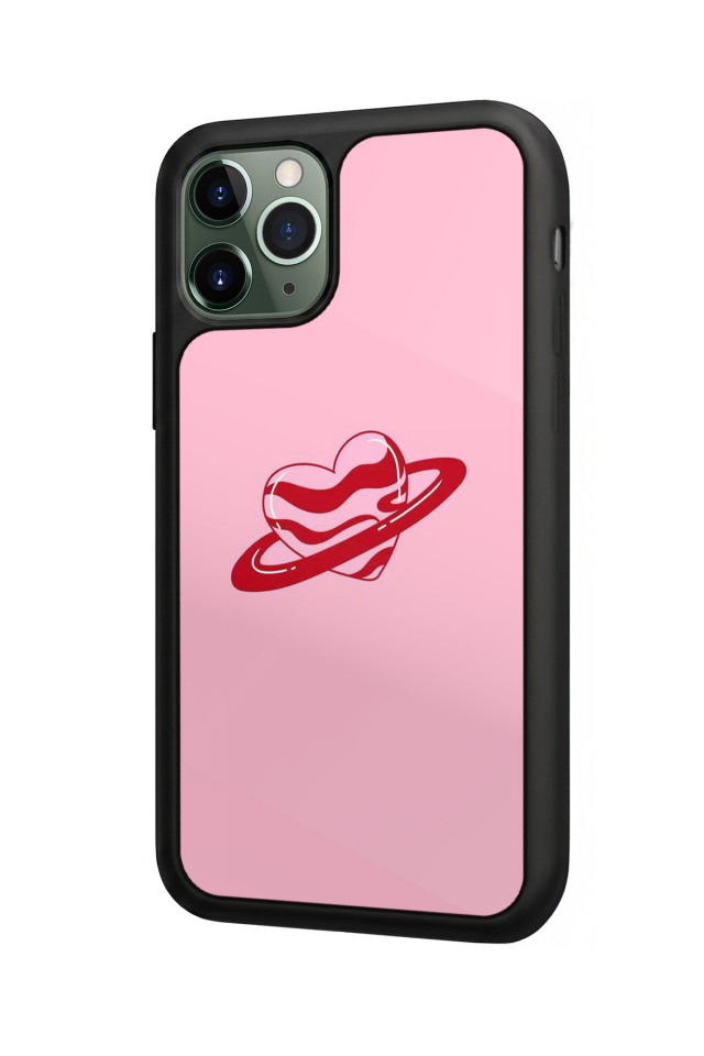 iPhone 11 Pro Uyumlu Kalp Love Tasarımlı Glossy Premium Kılıf