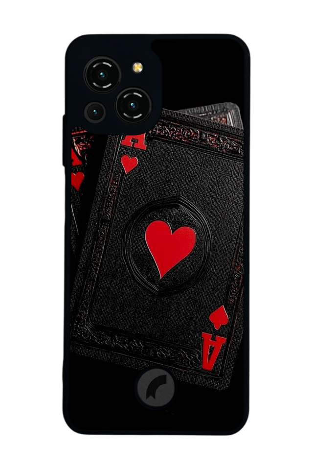 Reeder S23 Pro Max Uyumlu Kart Tasarımlı Glossy Premium Kılıf