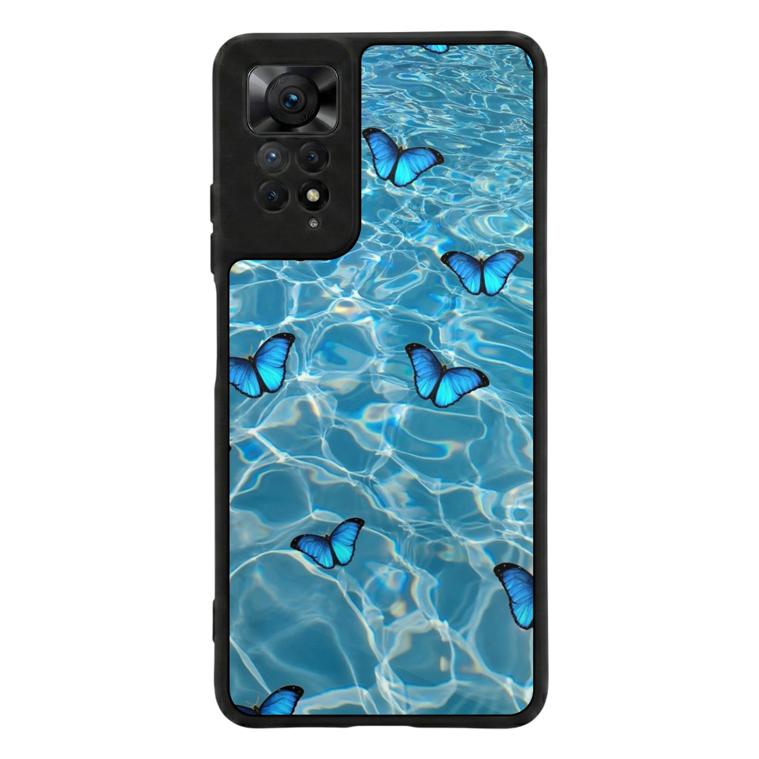 Xiaomi Redmi Note 12 Pro Uyumlu Kelebek Tasarımlı Glossy Premium Kılıf