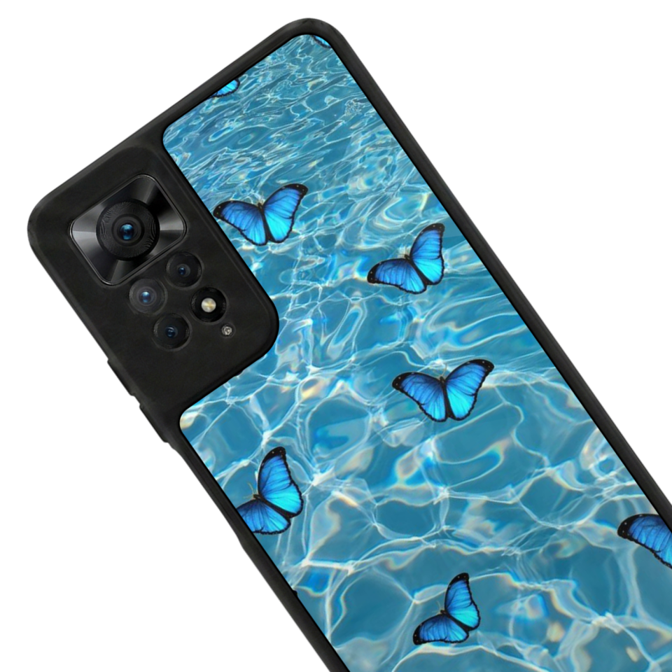 Xiaomi Redmi Note 12 Pro Uyumlu Kelebek Tasarımlı Glossy Premium Kılıf