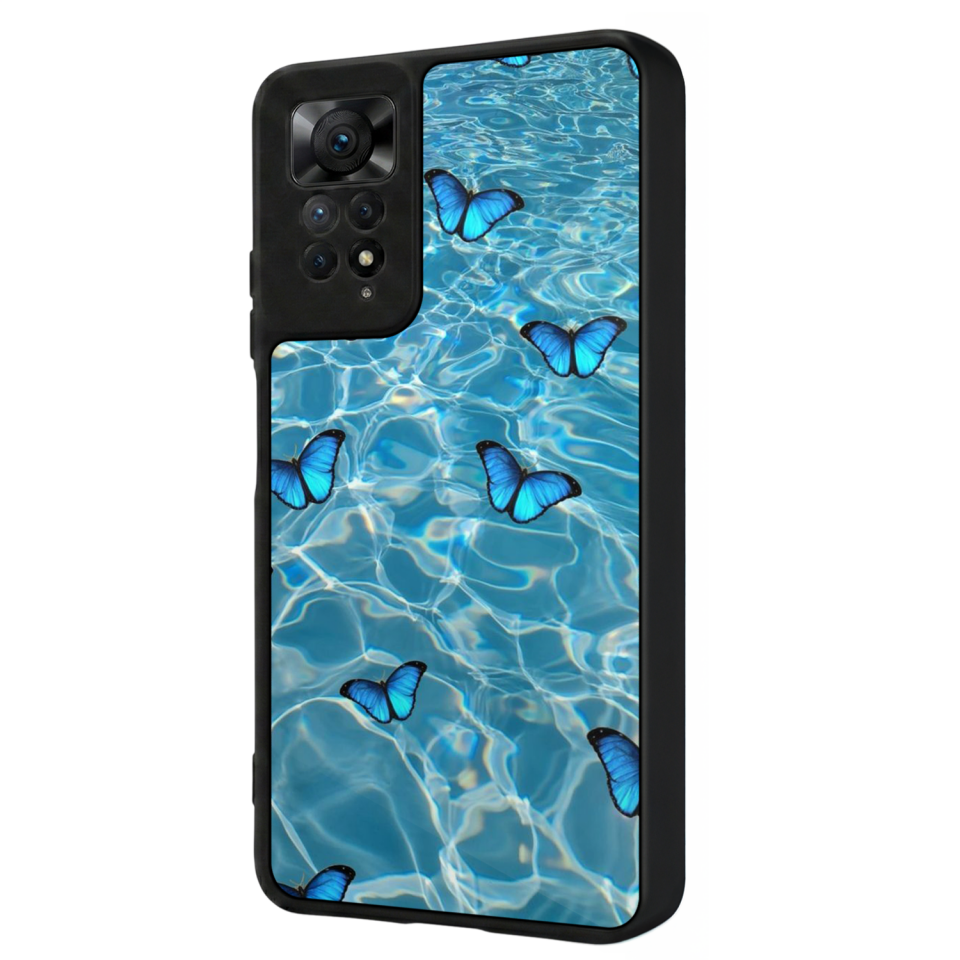 Xiaomi Redmi Note 12 Pro Uyumlu Kelebek Tasarımlı Glossy Premium Kılıf
