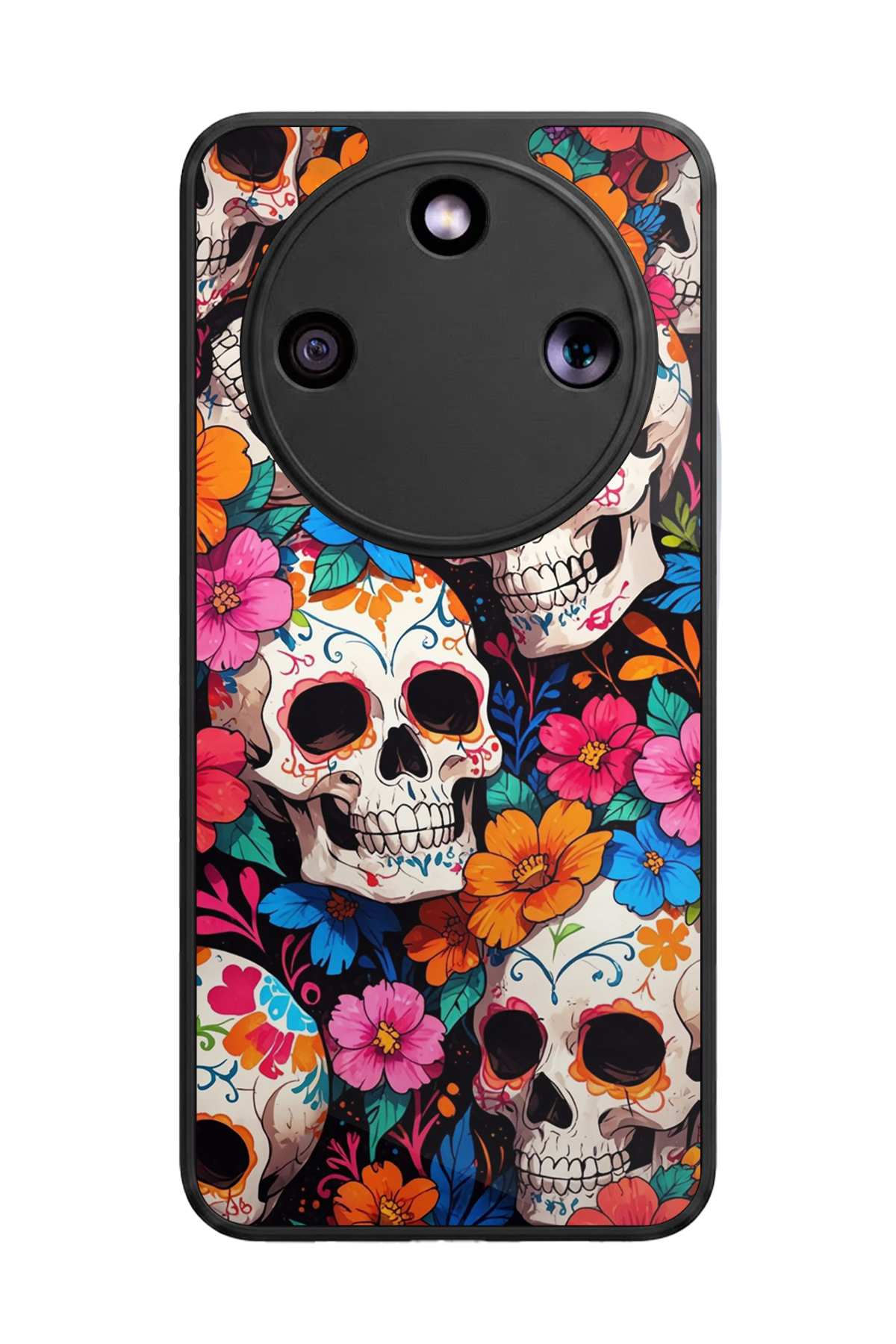 Honor Magic 8 Lite Uyumlu KuruKafa Tasarımlı Glossy Premium Kılıf