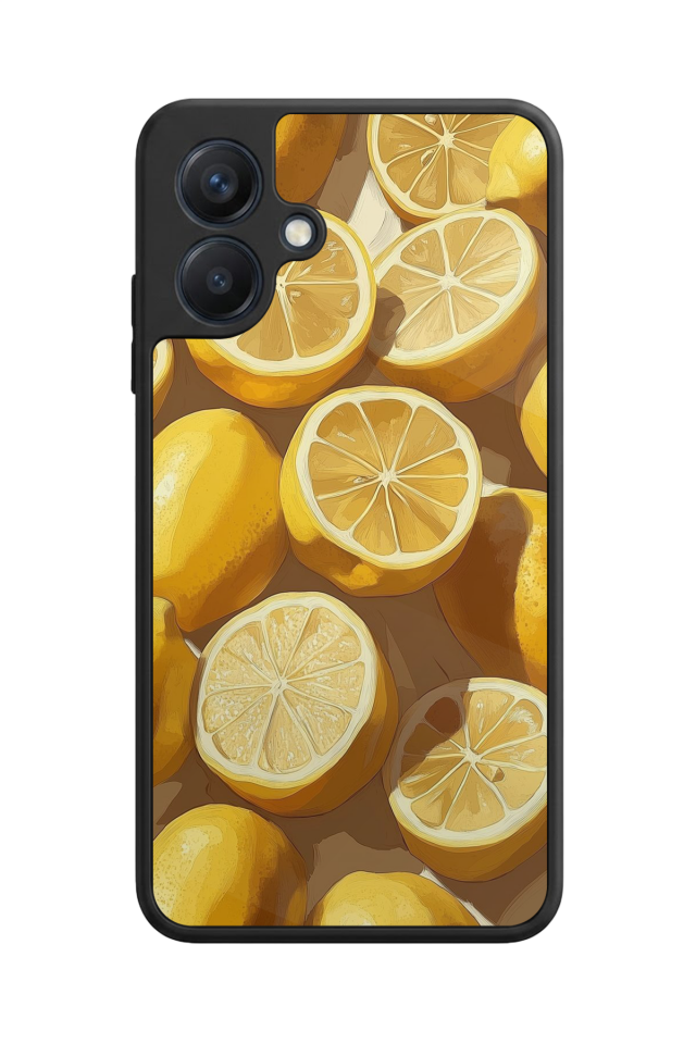 Samsung Galaxy A07 Uyumlu Limon Tasarımlı Glossy Premium Kılıf
