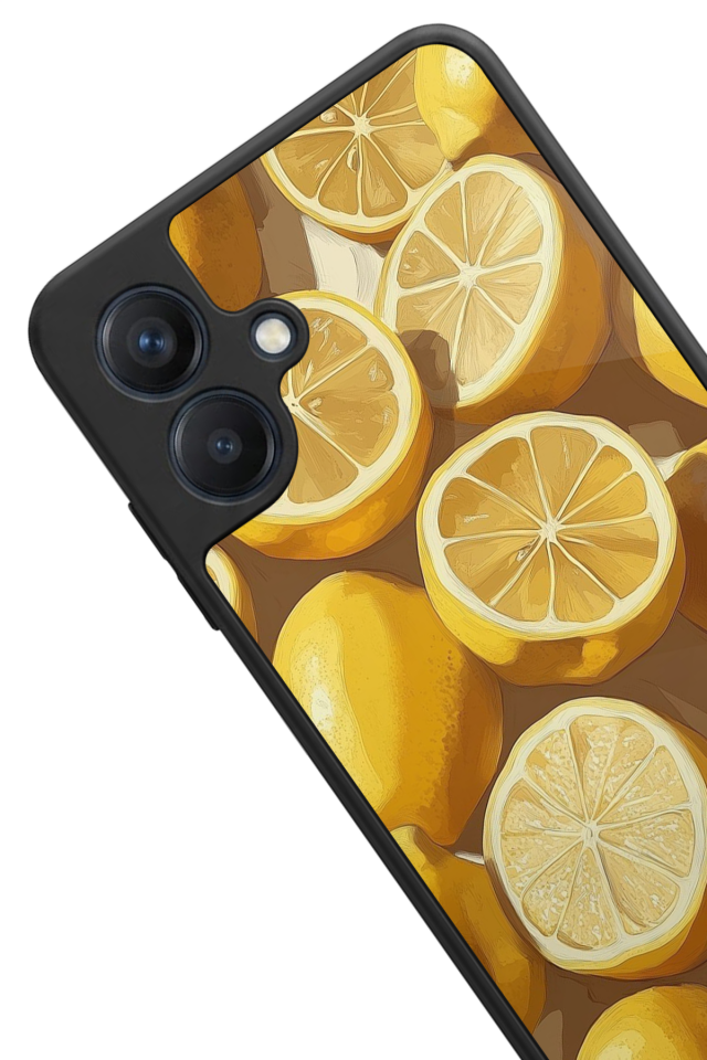 Samsung Galaxy A07 Uyumlu Limon Tasarımlı Glossy Premium Kılıf