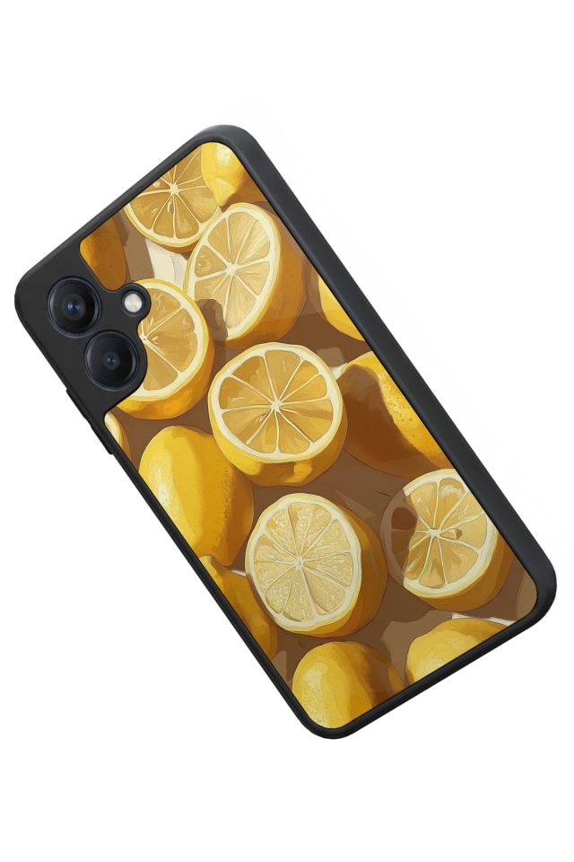 Samsung Galaxy A07 Uyumlu Limon Tasarımlı Glossy Premium Kılıf