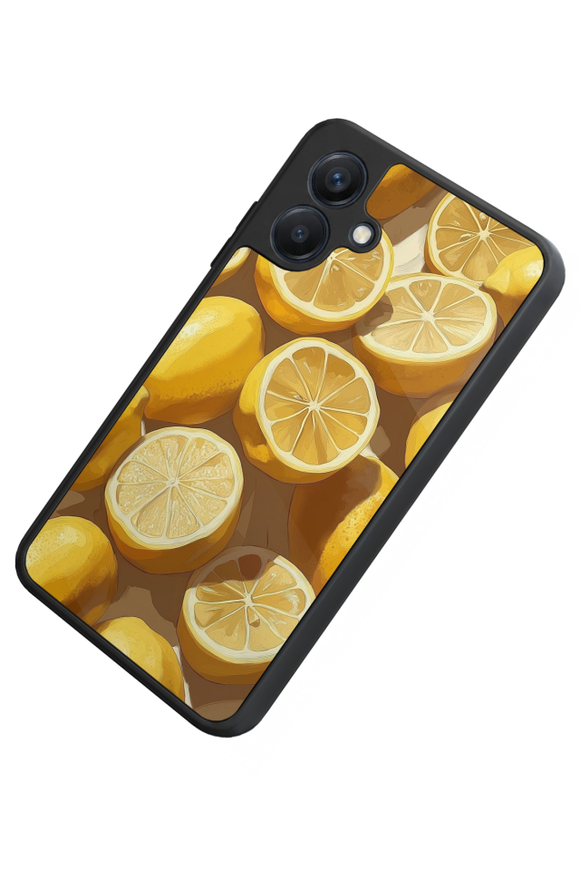 Samsung Galaxy A07 Uyumlu Limon Tasarımlı Glossy Premium Kılıf