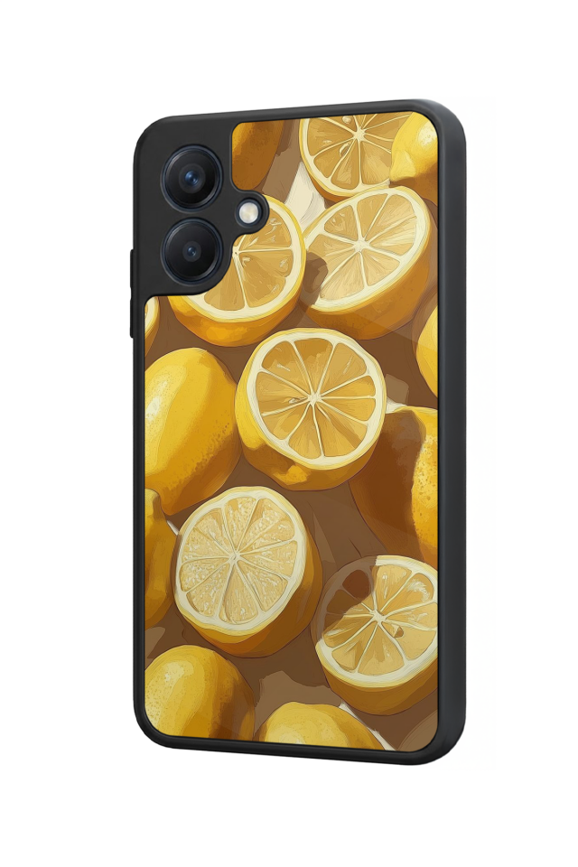 Samsung Galaxy A07 Uyumlu Limon Tasarımlı Glossy Premium Kılıf