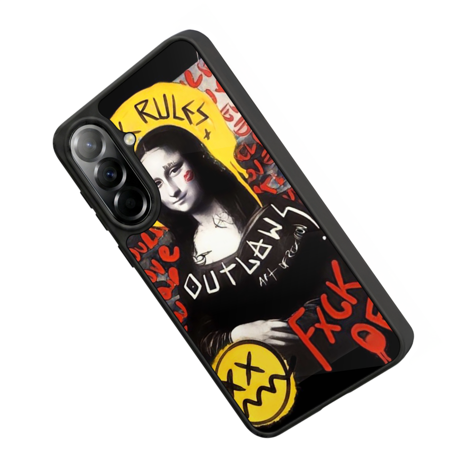 Samsung Galaxy A57 Uyumlu Monalisa Tasarımlı Glossy Premium Kılıf