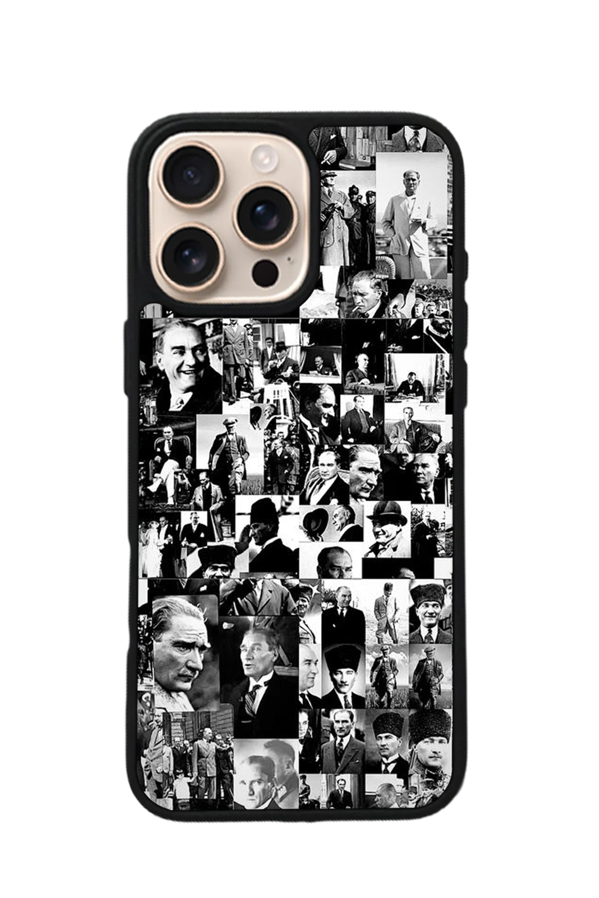 iPhone 15 Pro Uyumlu Mustafa Kemal Ataturk Tasarımlı Glossy Premium Kılıf