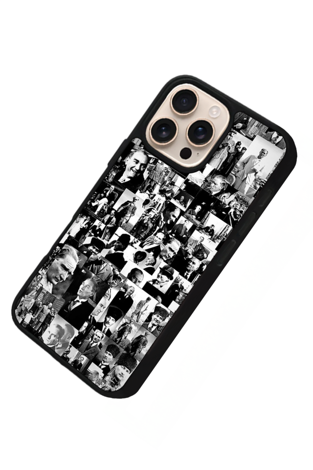 iPhone 15 Pro Uyumlu Mustafa Kemal Ataturk Tasarımlı Glossy Premium Kılıf
