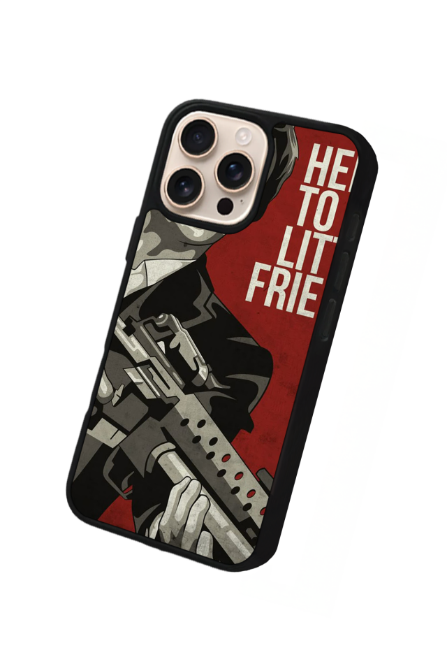 iPhone 15 Pro Uyumlu Scarface Tasarımlı Glossy Premium Kılıf