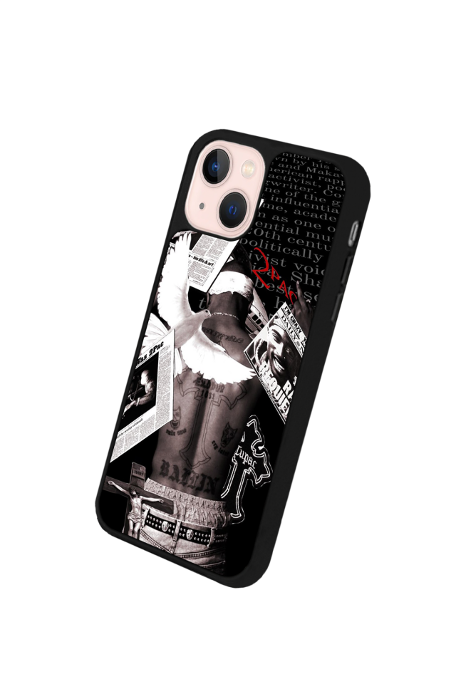 iPhone 14 Plus Uyumlu Tupac Tasarımlı Glossy Premium Kılıf