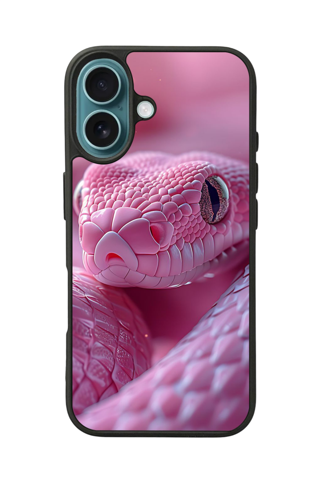 iPhone 16 Plus Uyumlu Yılan Tasarımlı Glossy Premium Kılıf