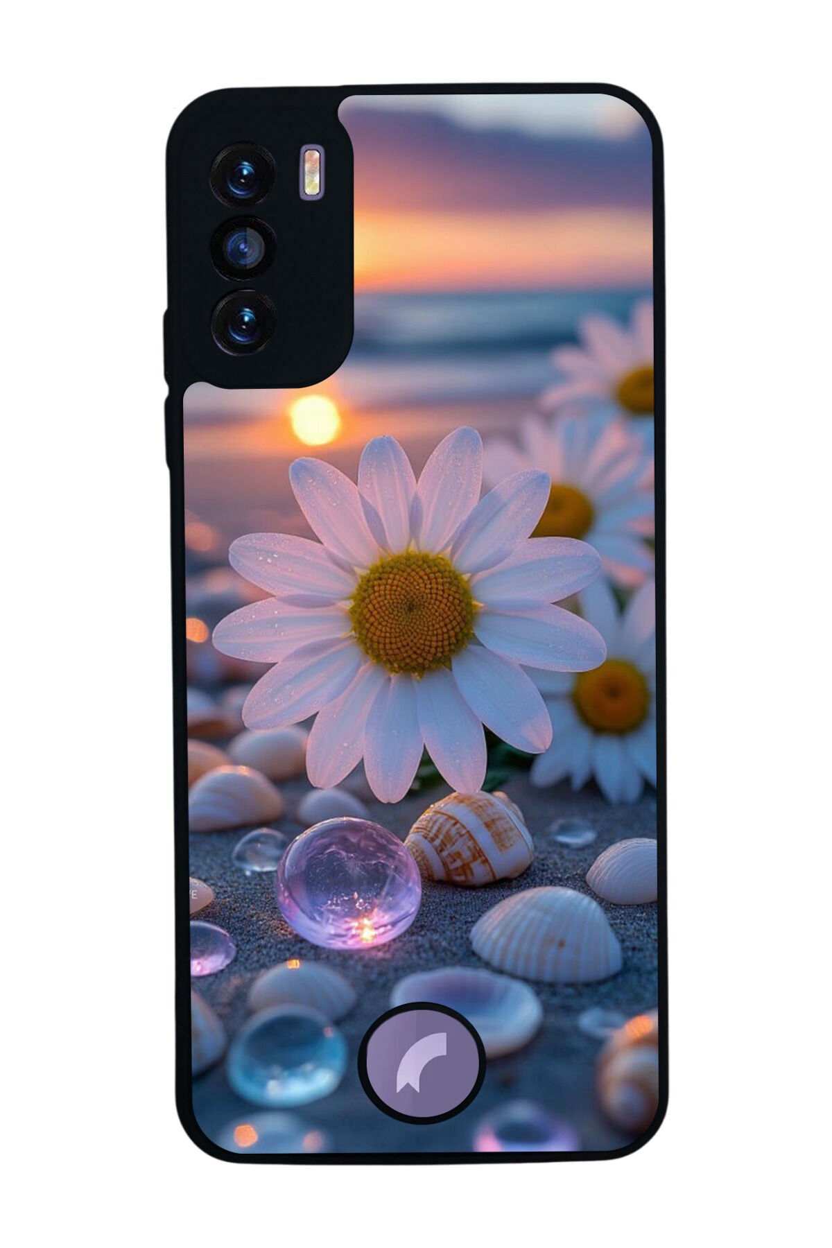 Reeder S19 Max Pro S Uyumlu Cicek Tasarımlı Glossy Premium Kılıf