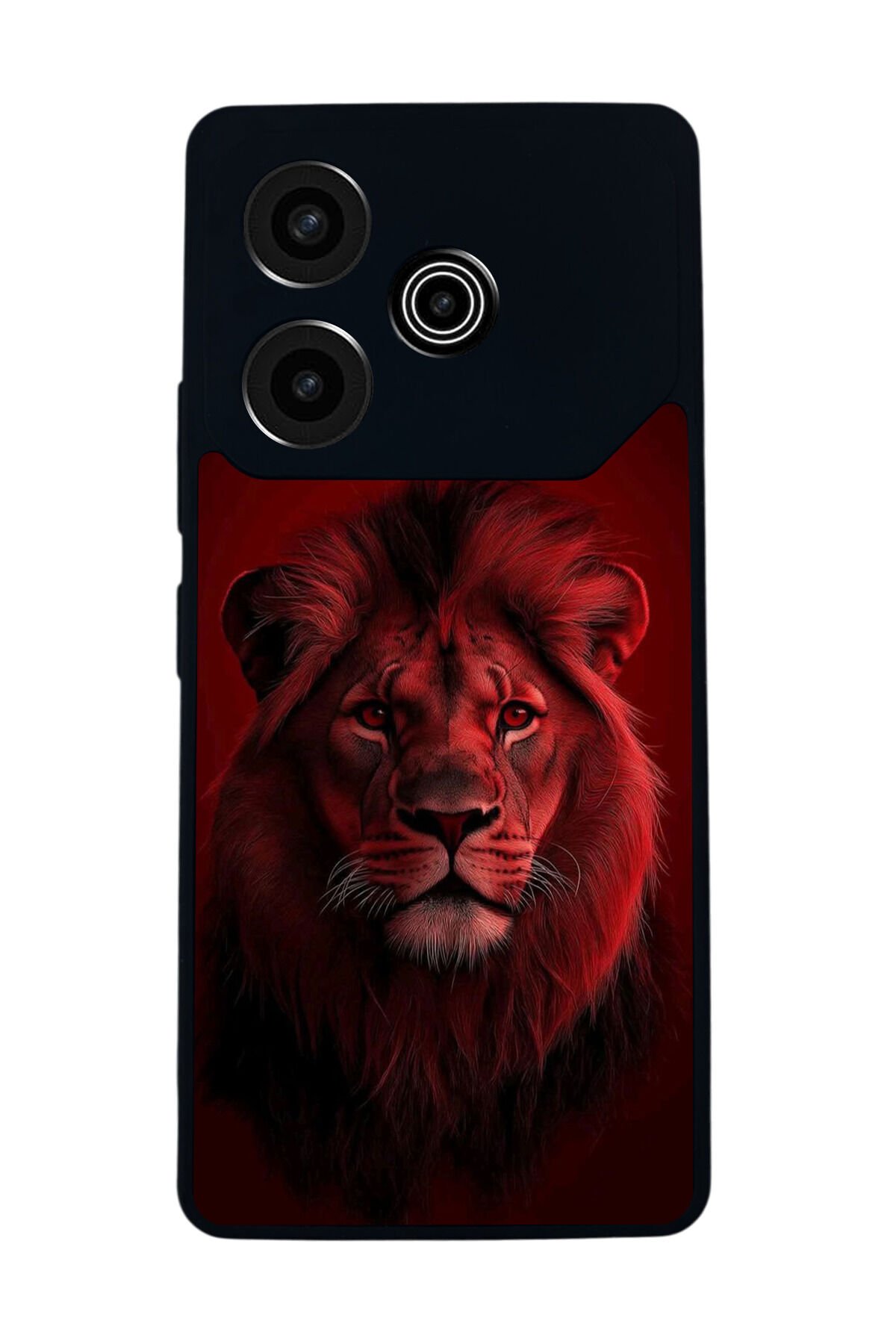 Tecno Pova 6 Uyumlu Aslan Tasarımlı Glossy Premium Kılıf