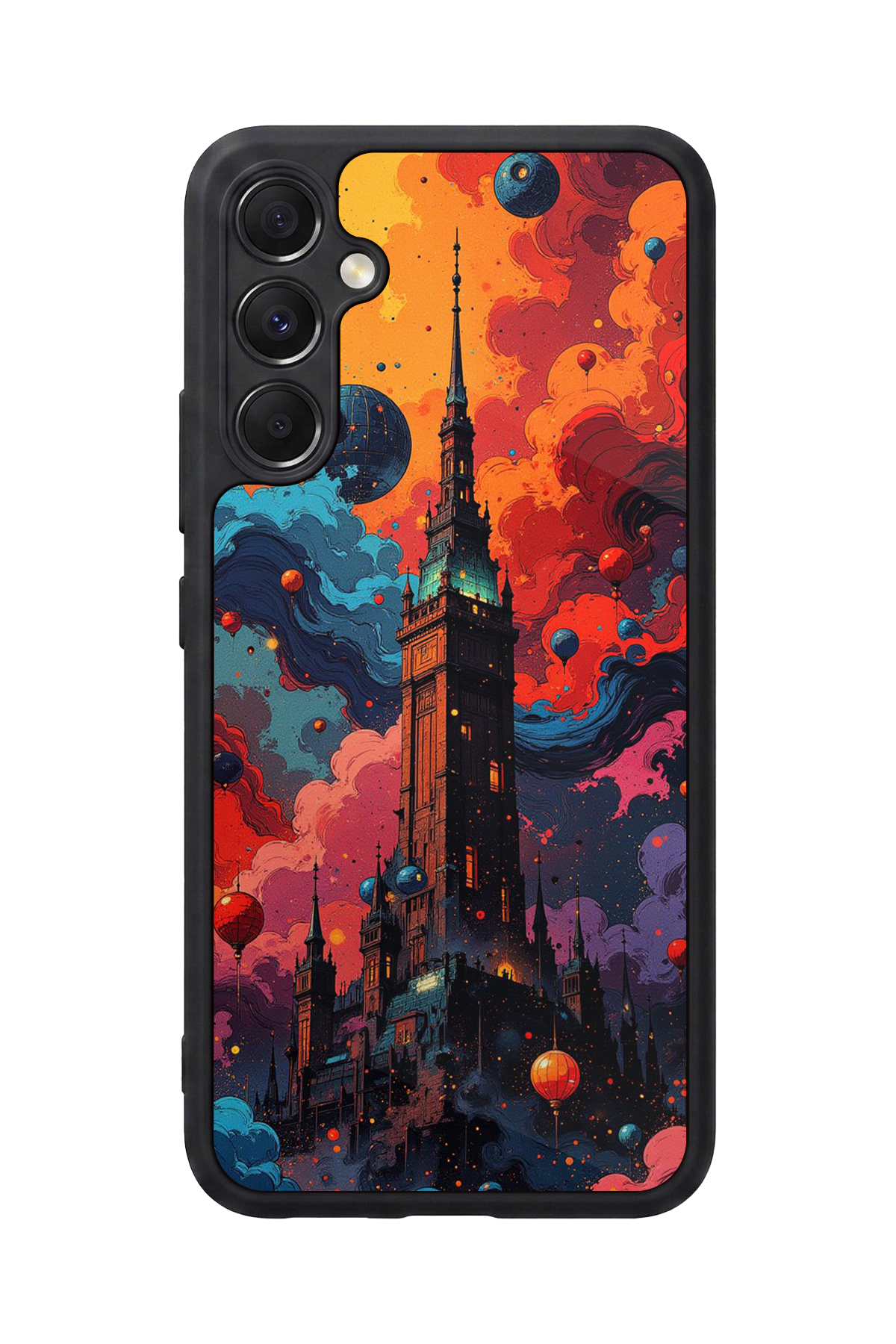 Samsung Galaxy M34 Uyumlu Abstract Tasarımlı Glossy Premium Kılıf