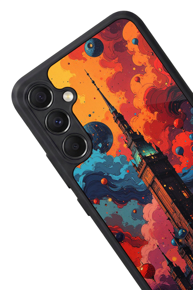 Samsung Galaxy M34 Uyumlu Abstract Tasarımlı Glossy Premium Kılıf