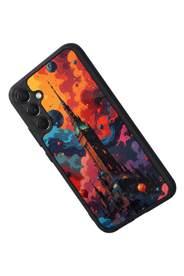 Samsung Galaxy M34 Uyumlu Abstract Tasarımlı Glossy Premium Kılıf