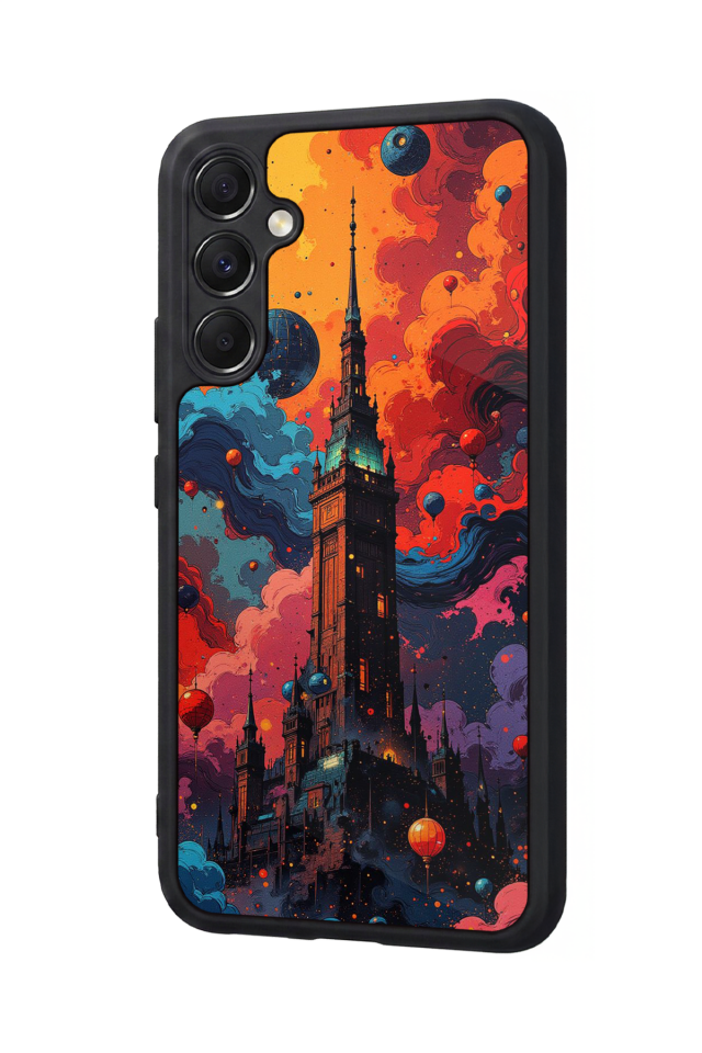 Samsung Galaxy M34 Uyumlu Abstract Tasarımlı Glossy Premium Kılıf