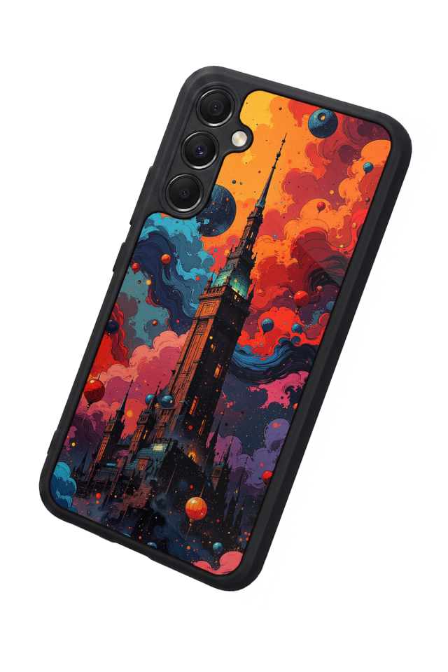 Samsung Galaxy M34 Uyumlu Abstract Tasarımlı Glossy Premium Kılıf