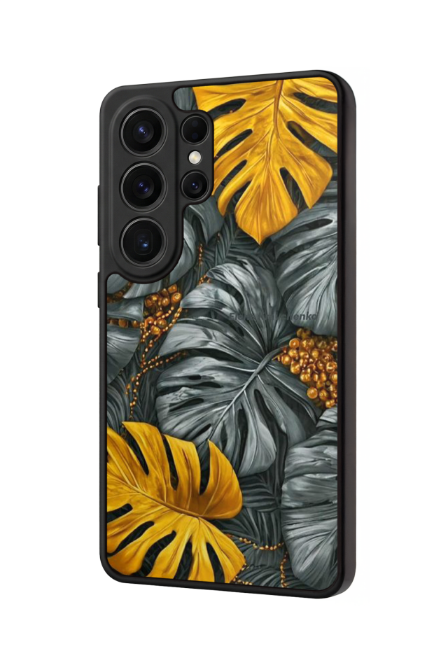 Samsung Galaxy S26 Ultra Uyumlu Botanik Tasarımlı Glossy Premium Kılıf